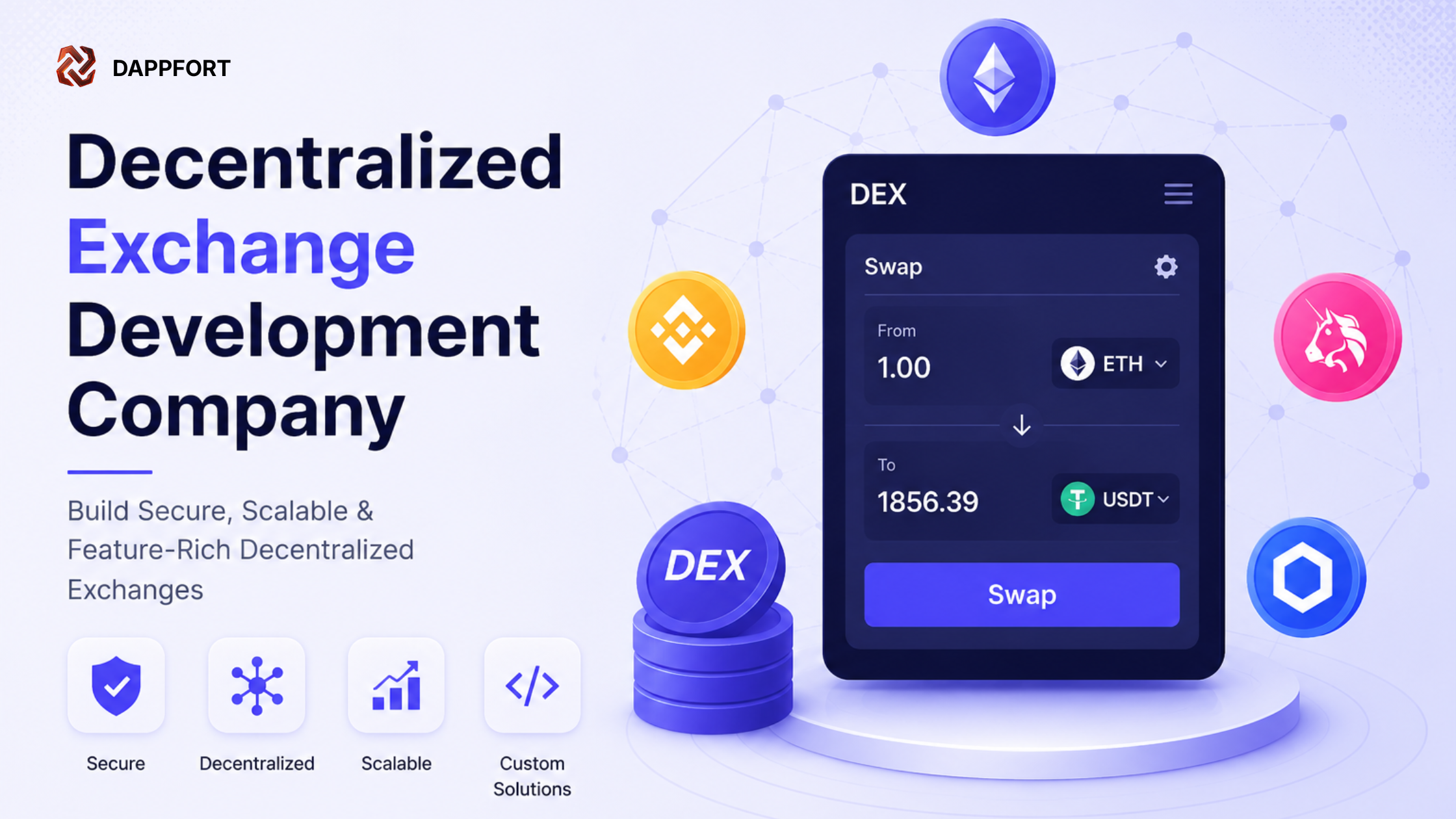 Custom DEX Development Solutions for High Growth Trading Businesses